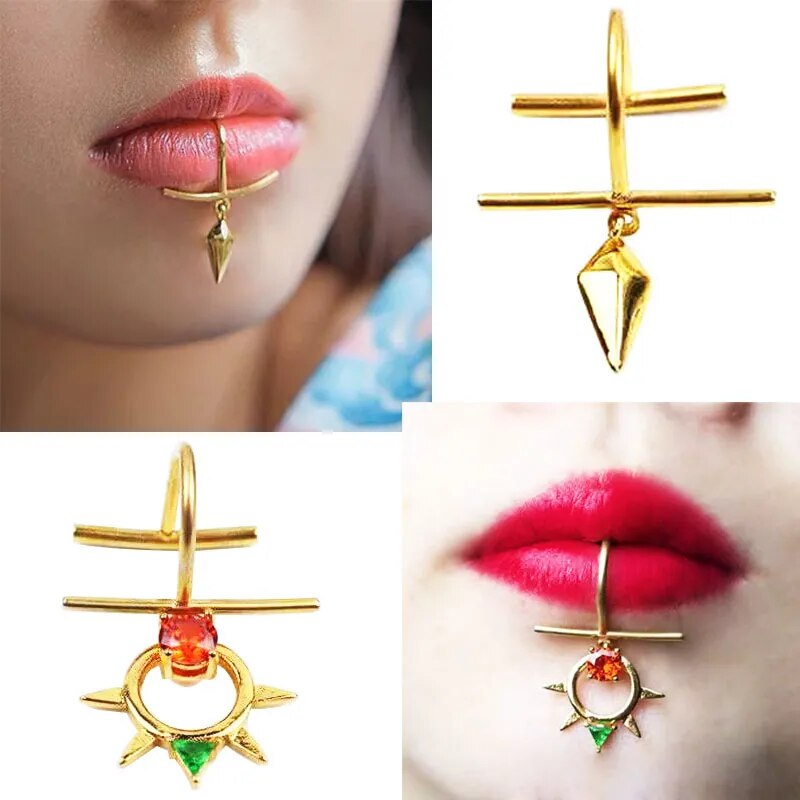 Fake Lip Piercing Jewelry