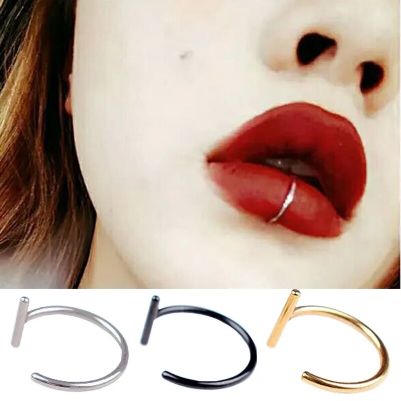Fake Lip Piercing Jewelry